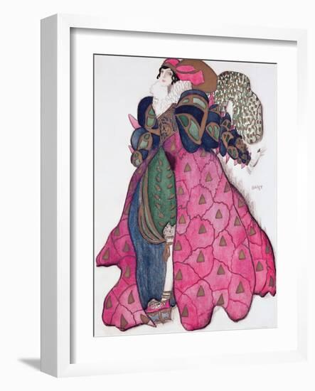 Costume Design for the Ballet 'La Legende de Joseph', 1914-Leon Bakst-Framed Giclee Print