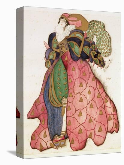 Costume Design for the Ballet 'La Legende de Joseph', 1914-Leon Bakst-Stretched Canvas