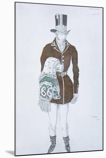 Costume Design for the Ballet Les Papillons, 1912-Léon Bakst-Mounted Giclee Print