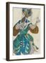 Costume design for the ballet Scheharazade by N Rimsky Korsakov, 1910-Leon Bakst-Framed Giclee Print