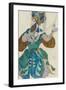 Costume design for the ballet Scheharazade by N Rimsky Korsakov, 1910-Leon Bakst-Framed Giclee Print