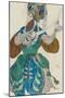 Costume design for the ballet Scheharazade by N Rimsky Korsakov, 1910-Leon Bakst-Mounted Giclee Print