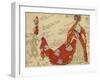 Costume Design for the Ballet Sleeping Beauty-Léon Bakst-Framed Giclee Print