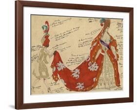 Costume Design for the Ballet Sleeping Beauty-Léon Bakst-Framed Giclee Print