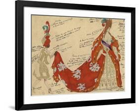 Costume Design for the Ballet Sleeping Beauty-Léon Bakst-Framed Giclee Print