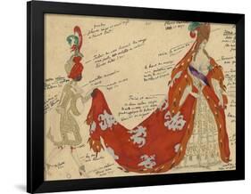 Costume Design for the Ballet Sleeping Beauty-Léon Bakst-Framed Giclee Print