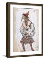 Costume Design for the Ballet the Rite of Spring (Le Sacre Du Printemp), 1912-Nicholas Roerich-Framed Giclee Print