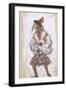 Costume Design for the Ballet the Rite of Spring (Le Sacre Du Printemp), 1912-Nicholas Roerich-Framed Giclee Print