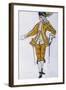 Costume Design for the Fairy Canary's Pageboy, from Sleeping Beauty, 1921-Leon Bakst-Framed Giclee Print