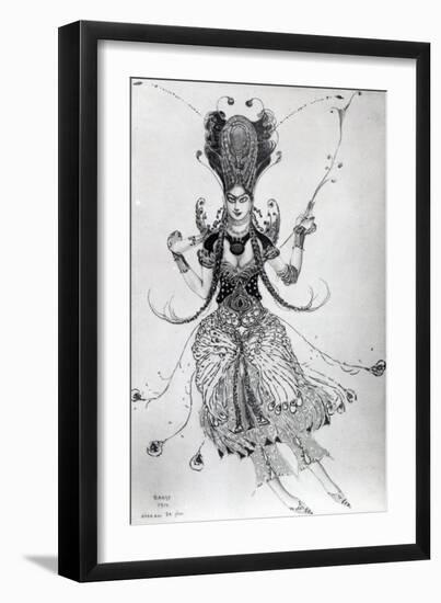 Costume Design for 'The Firebird', 1910-Leon Bakst-Framed Giclee Print