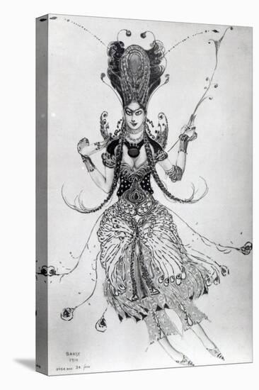 Costume Design for 'The Firebird', 1910-Leon Bakst-Stretched Canvas