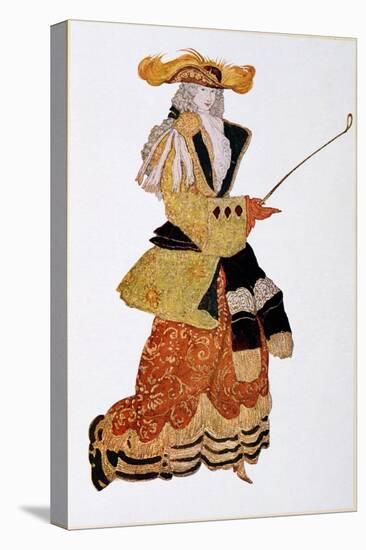 Costume Design for the Marchioness Hunting, from Sleeping Beauty, 1921-Leon Bakst-Stretched Canvas