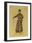 Costume Design for the Opera Prince Igor by A. Borodin, 1890-Evgeni Petrovich Ponomarev-Framed Giclee Print