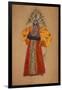 Costume Design for the Opera the Golden Cockerel by N. Rimsky-Korsakov-Sergei Vasilyevich Malyutin-Framed Giclee Print