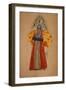 Costume Design for the Opera the Golden Cockerel by N. Rimsky-Korsakov-Sergei Vasilyevich Malyutin-Framed Giclee Print