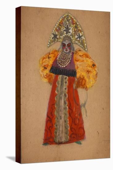 Costume Design for the Opera the Golden Cockerel by N. Rimsky-Korsakov-Sergei Vasilyevich Malyutin-Stretched Canvas