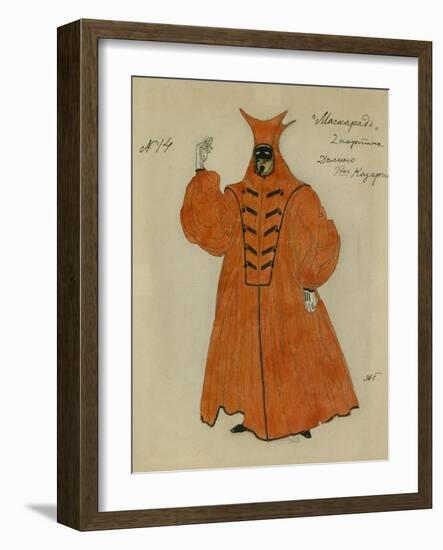 Costume Design for the Play the Masquerade by M. Lermontov, 1917-Alexander Yakovlevich Golovin-Framed Giclee Print