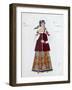 Costume Design for the Play 'The Storm' by Alexander Ostrovsky, 1916-Aleksandr Golovin-Framed Giclee Print