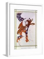 Costume Design For the Premiere Bacchante in the Ballet Narcisse-Leon Bakst-Framed Giclee Print