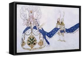 Costume Design for the Queen and Her Pages, from Sleeping Beauty, 1921-Leon Bakst-Framed Stretched Canvas