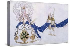 Costume Design for the Queen and Her Pages, from Sleeping Beauty, 1921-Leon Bakst-Stretched Canvas