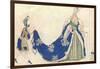 Costume Design For the Queen in 'sleeping Beauty', 1921-Leon Bakst-Framed Giclee Print