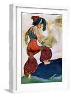 Costume Design For the Red Sultan, from Sheherazad-Leon Bakst-Framed Giclee Print