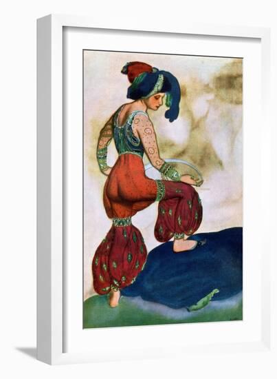 Costume Design For the Red Sultan, from Sheherazad-Leon Bakst-Framed Giclee Print