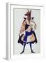 Costume Design For the Wolf, from Sleeping Beauty, 1921-Leon Bakst-Framed Giclee Print