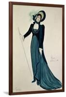 Costume Design for Tosca, from the Opera "Tosca" by Puccini-null-Framed Giclee Print
