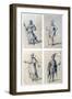 Costume Designs for Allegorical Characters, 16th Century-Giuseppe Arcimboldi-Framed Giclee Print