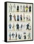 Costume Designs For an Adaptation of Les Miserables by Victor Hugo-Jules Marre-Framed Stretched Canvas