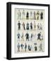 Costume Designs For an Adaptation of Les Miserables by Victor Hugo-Jules Marre-Framed Giclee Print