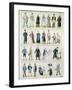 Costume Designs For an Adaptation of Les Miserables by Victor Hugo-Jules Marre-Framed Giclee Print