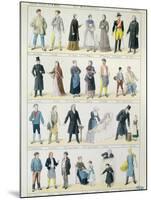 Costume Designs For an Adaptation of Les Miserables by Victor Hugo-Jules Marre-Mounted Giclee Print