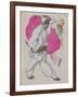 Costume Designs for Pamina and Monostatos in "The Magic Flute" by Wolfgang Amadeus Mozart 1922-Leon Bakst-Framed Giclee Print