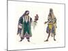 Costume Designs for the Russian Ballet Le Dieu Bleu, C1912-Leon Bakst-Mounted Giclee Print