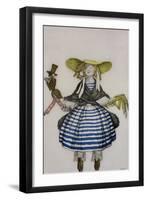 Costume for the Puppet Girl, from La Boutique Fantastique, 1917-Leon Bakst-Framed Giclee Print