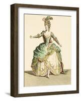 Costume for Venus in Several Operas, Engraved by the Artist, circa 1780-Jean Baptiste Martin-Framed Giclee Print