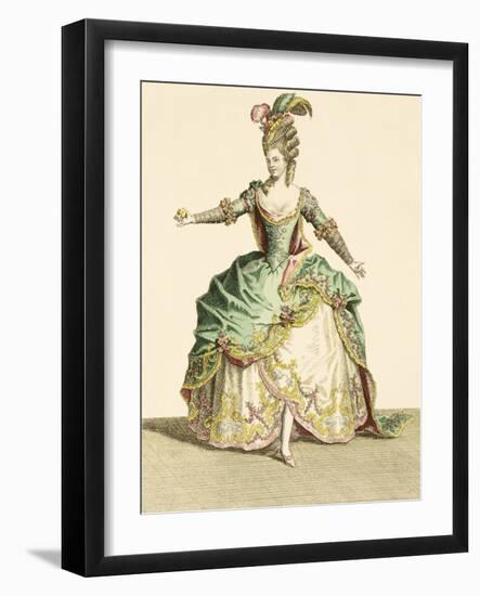 Costume for Venus in Several Operas, Engraved by the Artist, circa 1780-Jean Baptiste Martin-Framed Giclee Print