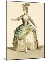 Costume for Venus in Several Operas, Engraved by the Artist, circa 1780-Jean Baptiste Martin-Mounted Giclee Print