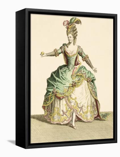 Costume for Venus in Several Operas, Engraved by the Artist, circa 1780-Jean Baptiste Martin-Framed Stretched Canvas