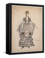 Costume For Violette in La Traviata, 1935-Konstantin A. Korovin-Framed Stretched Canvas
