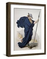 Costume for Wotan, Character from the Rhine Gold by Richard Wagner, 1876-Carl Johann Arnold-Framed Giclee Print