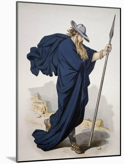 Costume for Wotan, Character from the Rhine Gold by Richard Wagner, 1876-Carl Johann Arnold-Mounted Giclee Print