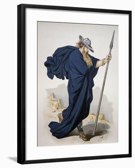 Costume for Wotan, Character from the Rhine Gold by Richard Wagner, 1876-Carl Johann Arnold-Framed Giclee Print