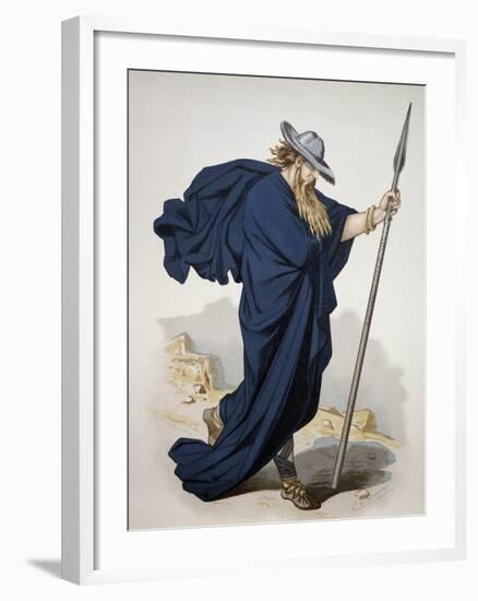 Costume for Wotan, Character from the Rhine Gold by Richard Wagner, 1876-Carl Johann Arnold-Framed Giclee Print