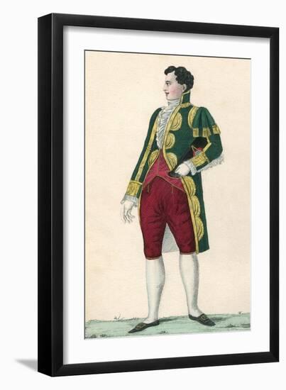 Costume, French Page 1800-null-Framed Art Print