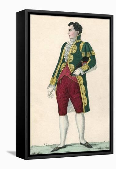 Costume, French Page 1800-null-Framed Stretched Canvas