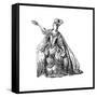 Costume from the French Theatre-Moreau-Framed Stretched Canvas